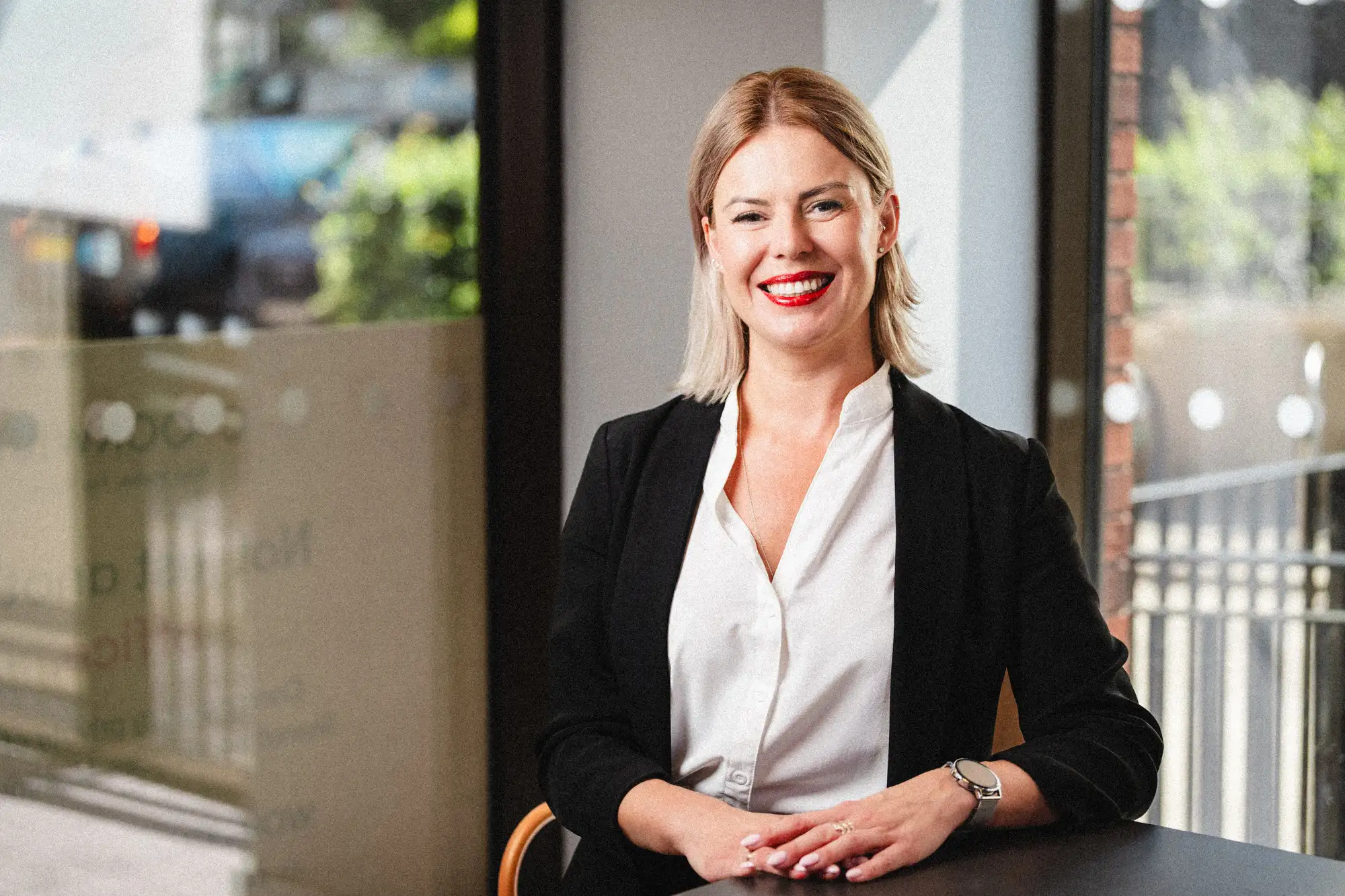 Alicja Balec headshot office venant building consultancy uk landscape